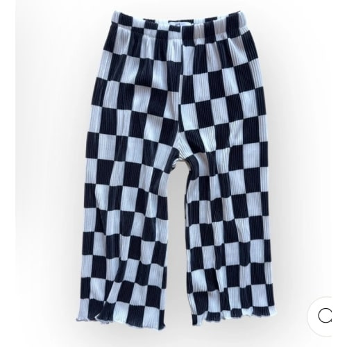 Plisse Wide Leg Pant - Checked Out