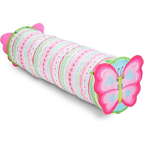 Melissa & Doug Sunny Patch Cutie Pie Butterfly Crawl-Through Tunnel (E-Commerce Packaging) - Indoor Outdoor Baby Tunnel Crawl Developmental Activity Toy