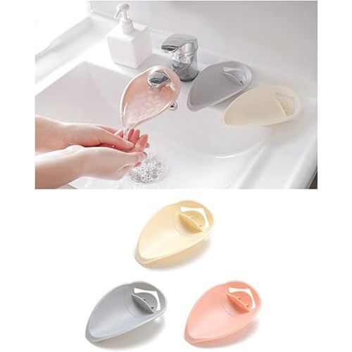 3 Packs Children's Faucet Extension, Faucet Extender for Kids Hand Washing, Faucet Baby Guide Sink Extender Device Water Diverter.