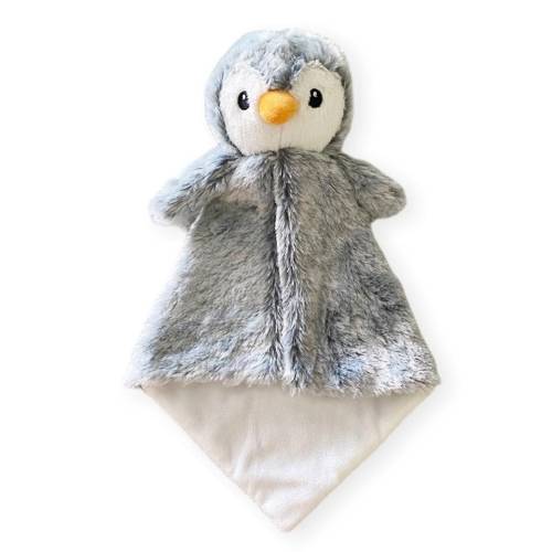 Personalized lovey blanket, animal blanket, baby lovey, personalized lovey security blanket, PENGUIN LOVEY