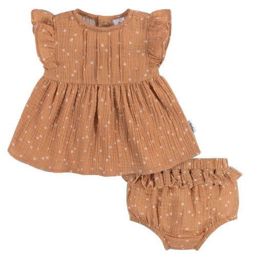 Gerber Baby Girls' Dress And Diaper Cover - Ditsy Floral - 24 Months - 2-piece
