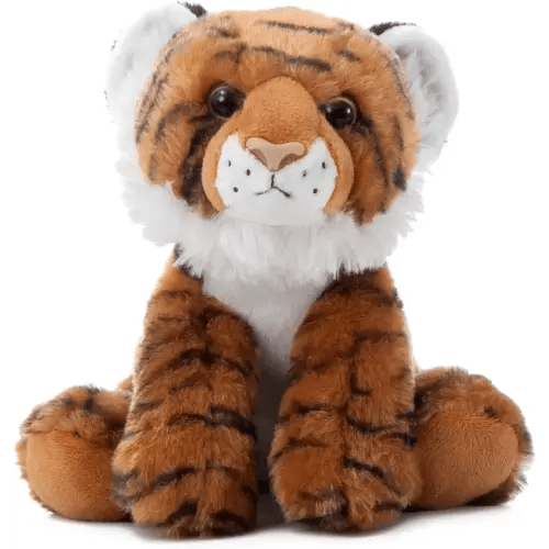The Petting Zoo Tiger Stuffed Animal, Gifts for Kids, Wild Onez Zoo Animals, Tiger Plush Toy 9 inches