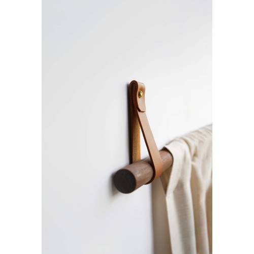 Curtain rod strap holder leather curtain rod bracket holders leather loop for wall boho pole hanger wall blanket display farm house style