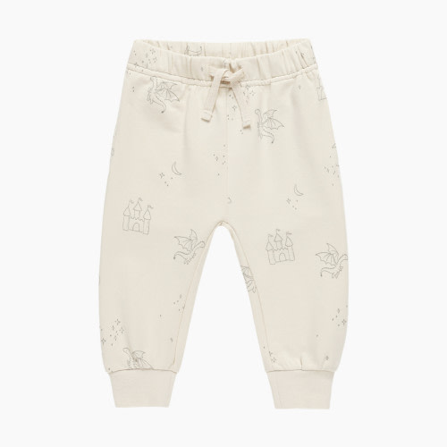 Quincy Mae Relaxed Sweatpant - Natural, 3-6 M