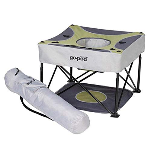 KidCo GoPod Adjustable Height Travel Activity Seat with Cupholder, Pistachio