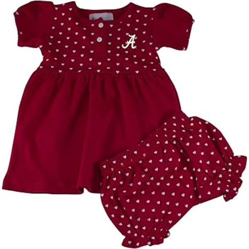 Two Feet Ahead Baby Girl Hearts Dress with Bloomers Shorts Newborn Baby Sizes 0-3M 6M 12M