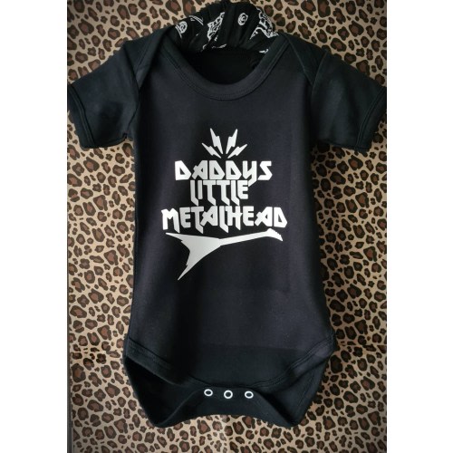 Daddys Little Metal Head Onesie