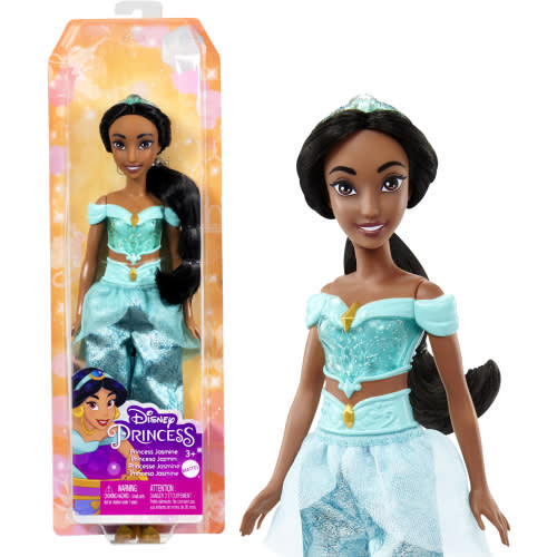 Disney Princess Jasmine 11 inch Fashion Doll with Black Hair, Brown Eyes & Tiara Accessory