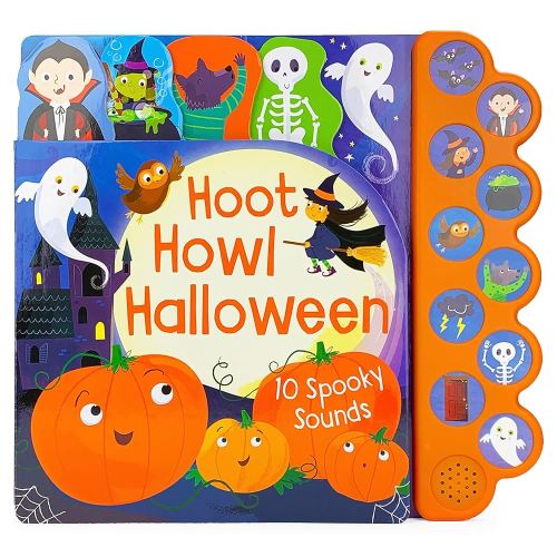 Hoot Howl Halloween 10-Button Sound Book