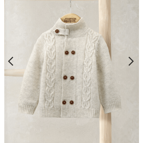 Cable Knit Cardigan 0-3 M