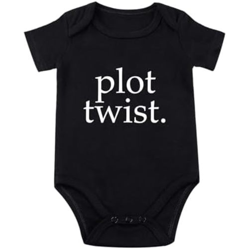 Plot Twist Baby Bodysuit Baby Announcement Bodysuit Pregnancy Announcement Baby Bodysuit Baby Girl Boy Clothes