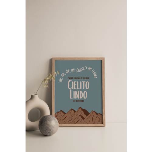 INSTANT DOWNLOAD - Cielito Lindo, Latinx Art, Spanish, Latinx Prints, Kids, Nursery decor, Boho, Inspiration, Mexican Prints, Bilingual