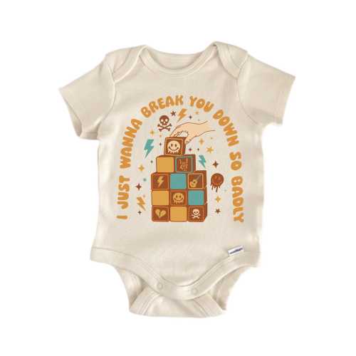 Punk Emo Ska Music Break You Down Onesie® Newborn Cotton Onesie® Baby Shower Gift