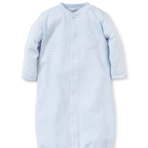 Simple Stripes Blue Convertible Gown in Small