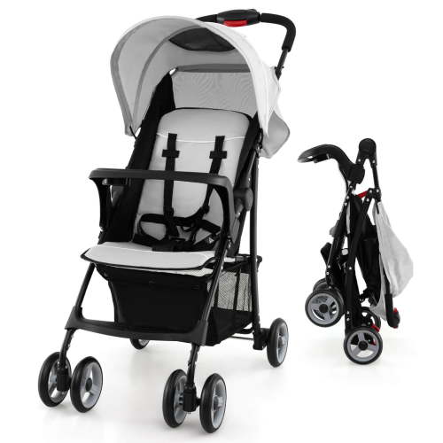 Costway, Baby Stroller, Foldable Lightweight Gray, 6-36 months