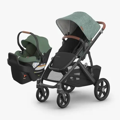 Vista V3 Stroller + Aria Car Seat Travel System - gwen