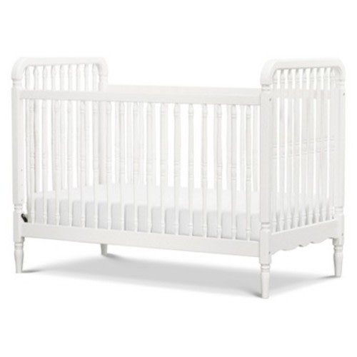Namesake Liberty 3-in-1 Convertible Spindle Crib with Toddler Bed Conversion Kit, Color: Warm White