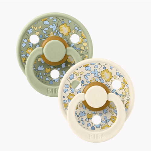 BIBS x LIBERTY Pacifiers | 2 Pack Eloise | Sage Mix