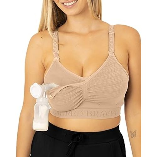 Kindred Bravely Sublime Hands Free Pumping Bra | Patented All-in-One Pumping & Nursing Bra with EasyClip
