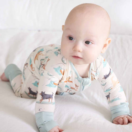 Paddle Pups Convertible Zip Romper