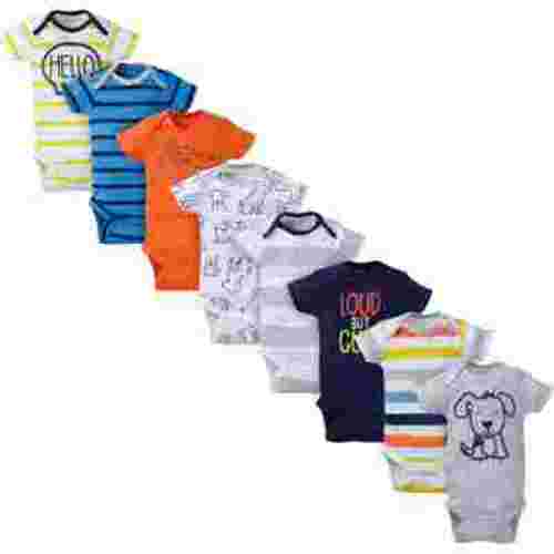 Onesies Brand Baby Boy Short Sleeve, 8-Pack, Sizes Newborn - 12 Months