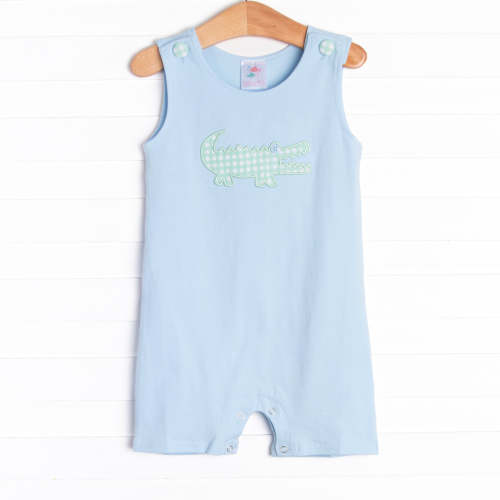 Crocodile Cutie Applique Jon Jon, Blue                          –        Stitchy Fish