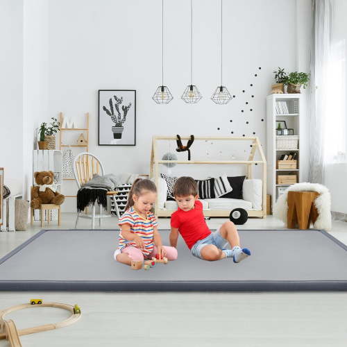 Slsy Thick Tatami Mat, 70”x60” Coral Velvet Area Rug, Japanese Tatami Mat for Living Room, 1.4” Japanese Floor Mat, Yoga Mat for Carpet with Non-Slip, Playroom Rug, Large Foam Floor Mats