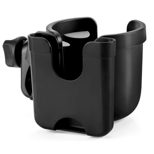 Accmor Stroller Cup Holder with Phone Holder, Bike Cup Holder, Universal Cup Holder for Uppababy Nuna Doona Strollers, 2-in-1 Cup Phone Holder for Stroller, Bike, Wheelchair, Walker, Scooter