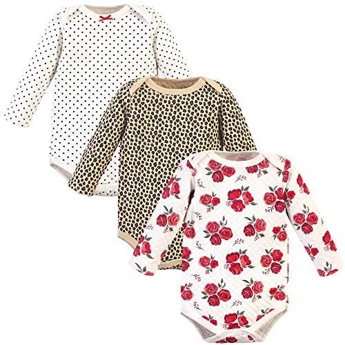 Hudson Baby unisex-baby Quilted Long Sleeve Cotton Bodysuits