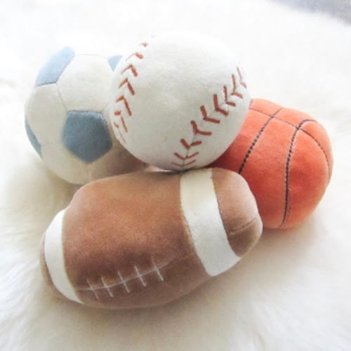 Organic, Plush Sports Ball Set, exclusive to Sprout San Francisco