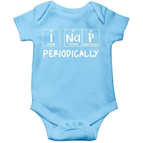 AW Fashions I Nap Periodically Baby Bodysuit Funny Cute Newborn Romper Coming Home Outfit for Infant Boys