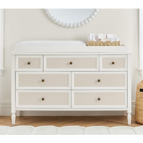 Pilar 7-Drawer Dresser & Topper (56w x 19d")