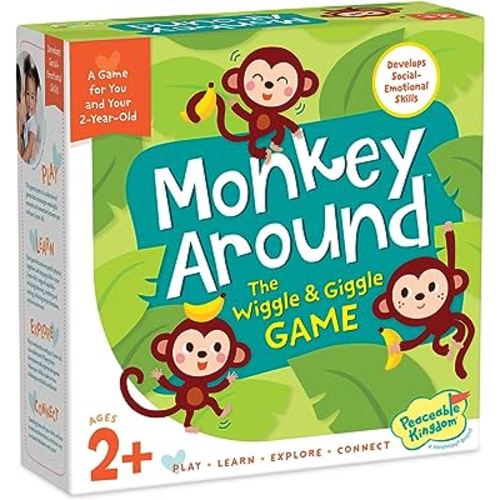 Peaceable Kingdom Monkey Around First Game for Toddlers Interactive play with Parent Ages 2+