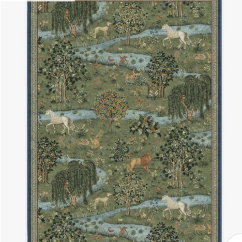 Morris & Co. Owl & Willow Green Rug | Ruggable