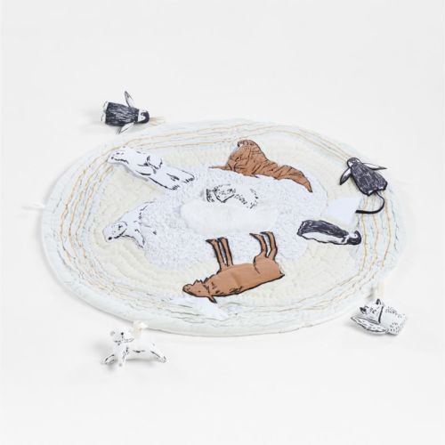 Arctic Pals Baby Activity Play Mat and Rattle Bundle