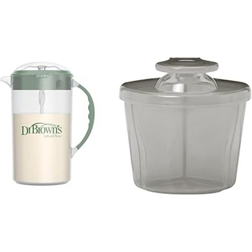 Dr. Brown's Baby 32oz Formula Mixing Pitcher and On-the-Go Formula Dispenser for 3 Nine oz Bottles
