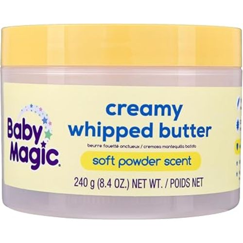Baby Magic Creamy Whipped Butter | Helps Keep Skin Feeling Healthy and Baby Soft | Shea Butter & Colloidal Oat | 8.4 fl oz.