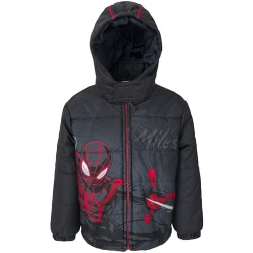 Marvel Zip Up Cosplay Puffer Jacket Toddler to Big Kid Sizes (2T - 14-16)