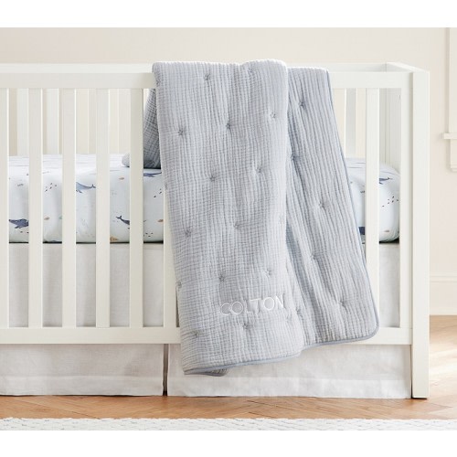 Cuddle Me Muslin Baby Quilt | Pottery Barn Kids