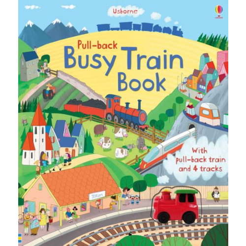 Pull-Back Busy Train Book: Interactive Board Activity for Toddlers, Little Kids Engine Toy
