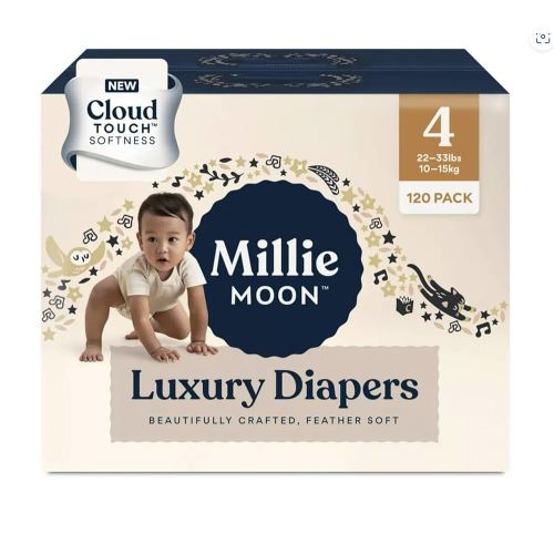 Diapers Sizes 1-6 Luxury Diapers COUCHES DE Luxe (Choose Size) (Size 4-72 Diapers (22lbs-33lbs))