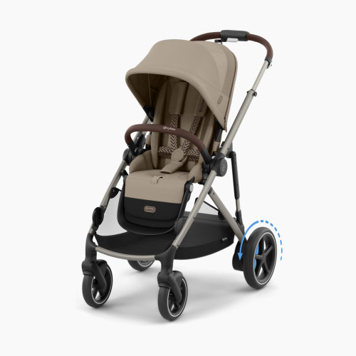 Cybex eGazelle S Electronic Assist Stroller - Taupe Frame/Almond Beige Seat