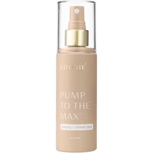 Boobie Pump to the Max Hands-free Dual-Purpose Breast Pumping & Intimate Spray | Increase Milk Supply & Ease Postpartum Discomfort During Pumping & Intimacy | Pregnancy & Beyond, 3 oz