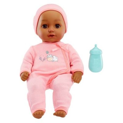 BABY Born My First Baby Doll Harper - Dark Brown Eyes: Soft Body, Includes Bottle, No Hair