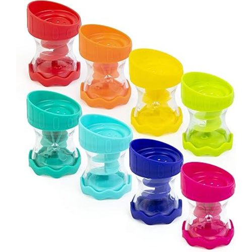 Sassy Rain Barrels Connecting Funnels with 8 Snap Together Tubes for Stem Play