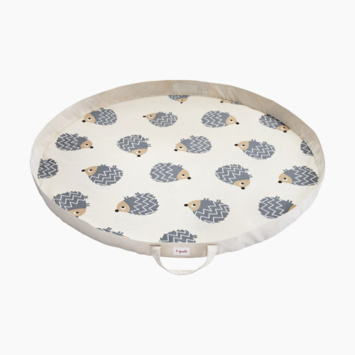 3 Sprouts Play Mat - Grey Hedgehog