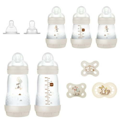MAM Baby Essentials Bottle & Pacifier Gift Set, 10 Piece