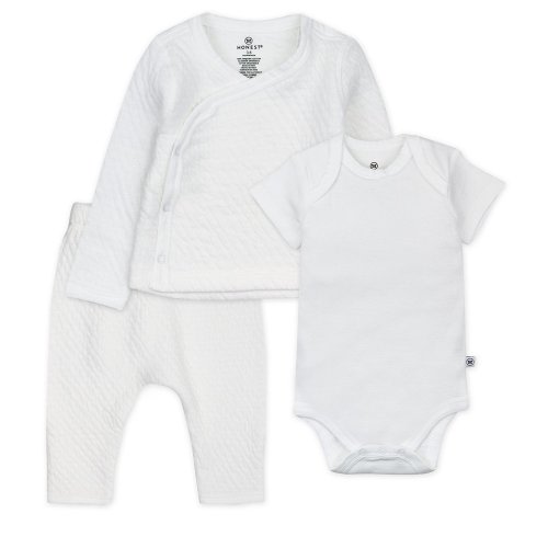 Honest Baby Clothing - Newborn - 6 Months Organic Cotton Take Me Home Set