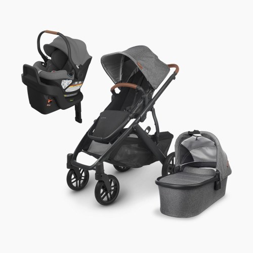 UPPAbaby Aria Infant Car Seat & Vista V2 Stroller Travel System - Greyson