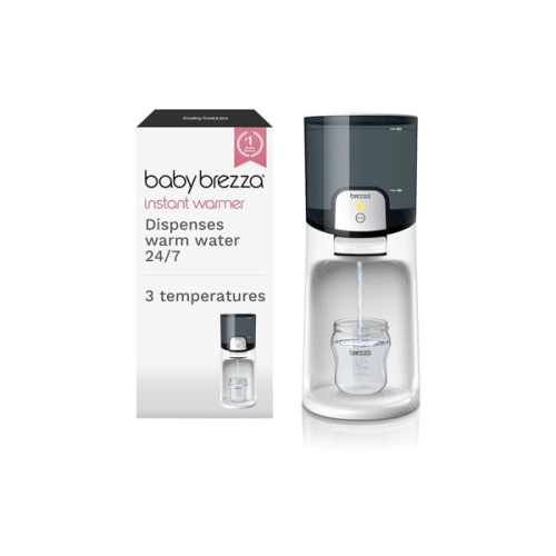 Baby Brezza Instant Baby Bottle Warmer - Fast Water Warmer Instantly Dispenses 24/7 in 3 Temperatures, White